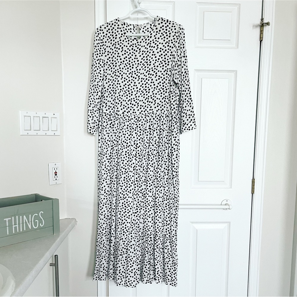 Zara Midi Dress Polka Dot